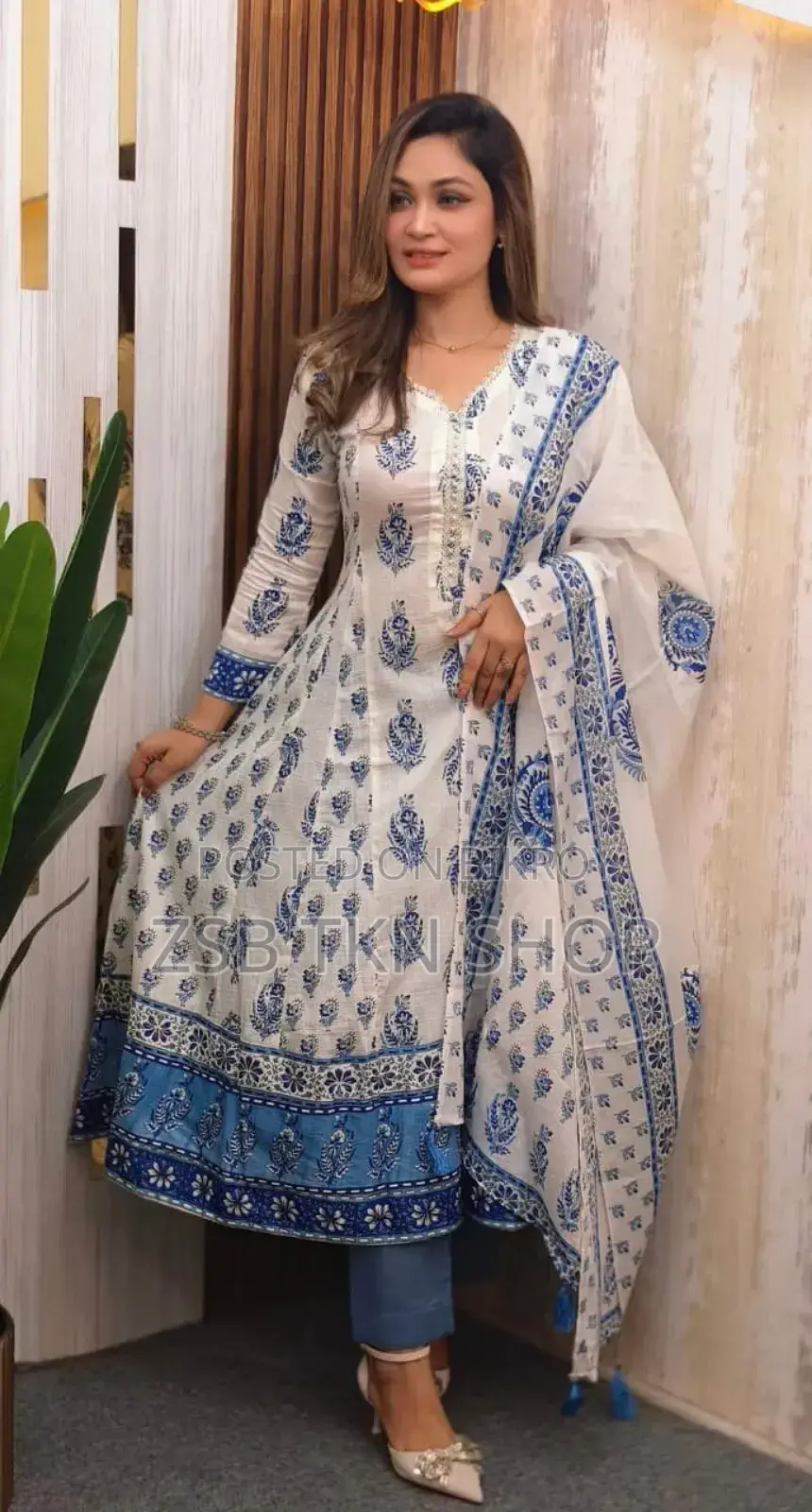 Cotton Gown 3 Piece