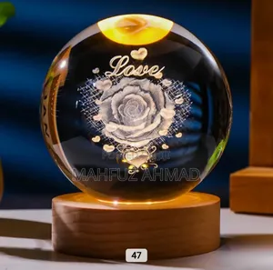 থ্রিডি ওয়ার্ম হোয়াইট ইউএসবি পাওয়ার এবং নাইট এলইডি বল