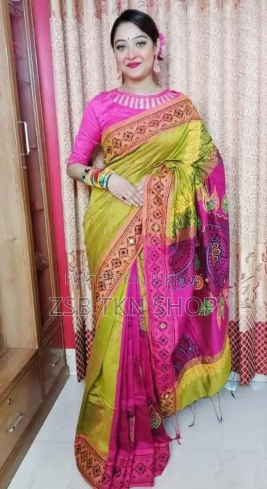 Dhupian Silk Saree Gg Hh