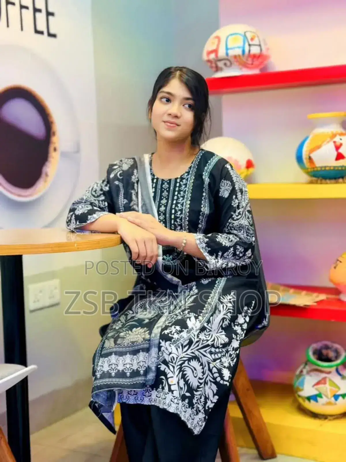ডিজিটাল প্রিন্ট থ্রি পিস GGF JFFH
