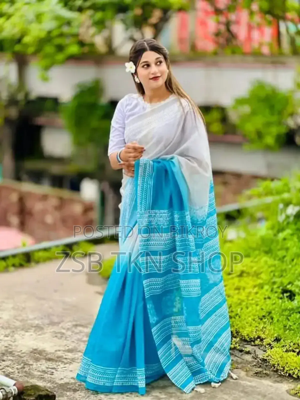 Chanderi Silk Sharee HHX KFFJ KFGJ