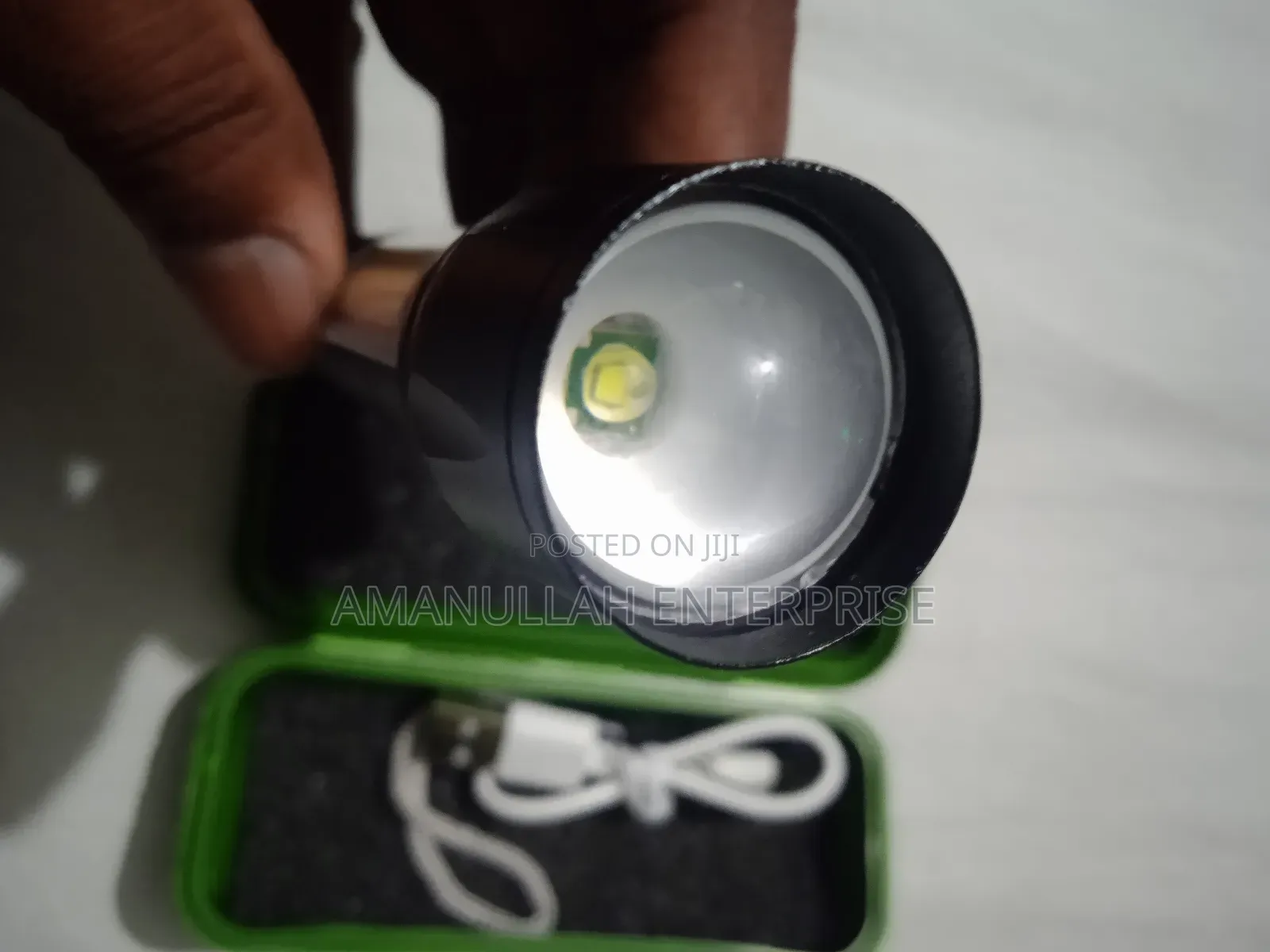 Led Flashlight Rechargeable Usb Torch Mini Small Light Super Bright.