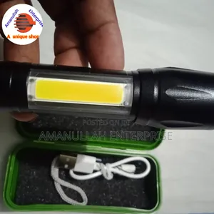 Led Flashlight Rechargeable Usb Torch Mini Small Light Super Bright.