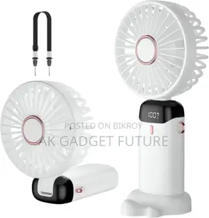 90° Adjustable Handheld LED Mini Fan With Aroma Diffuser
