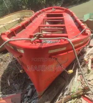 Original Open Fiber Lifeboat Without Engine Made in Japan