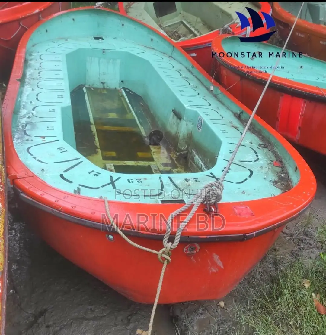 Original Open Lifeboat Without Engine, Fiber Materials Boat, FRP Boat