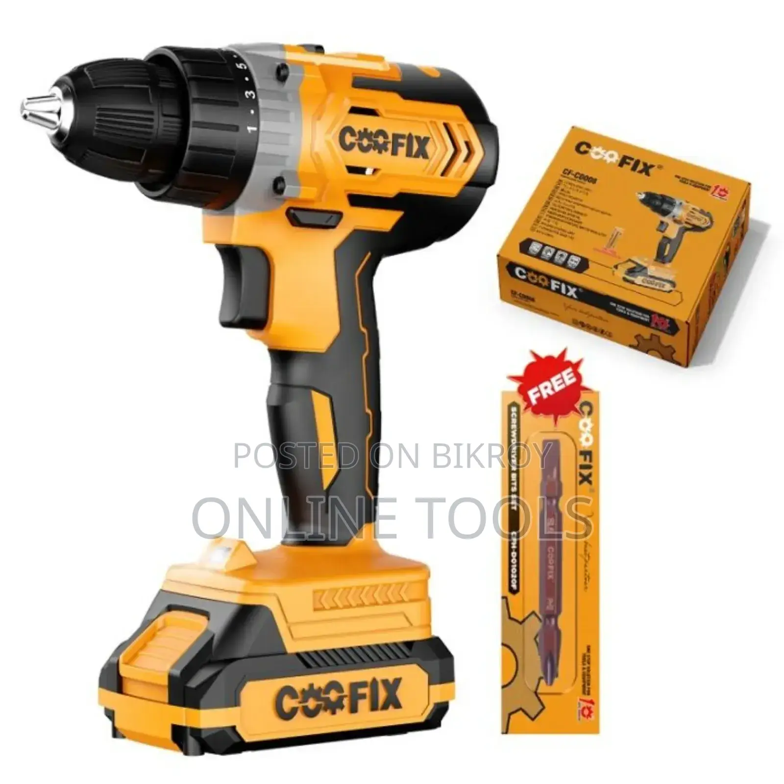 Cordless Drill Machine 20 v Double Battery COOFIX Brand