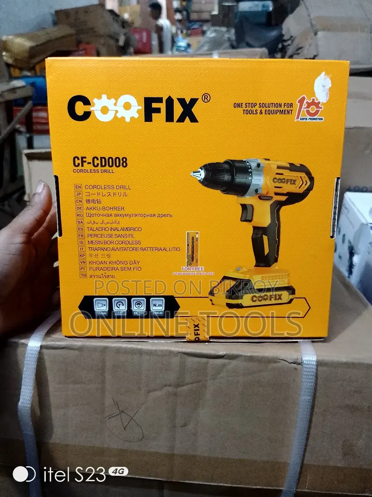 Cordless Drill Machine 20 v Double Battery COOFIX Brand