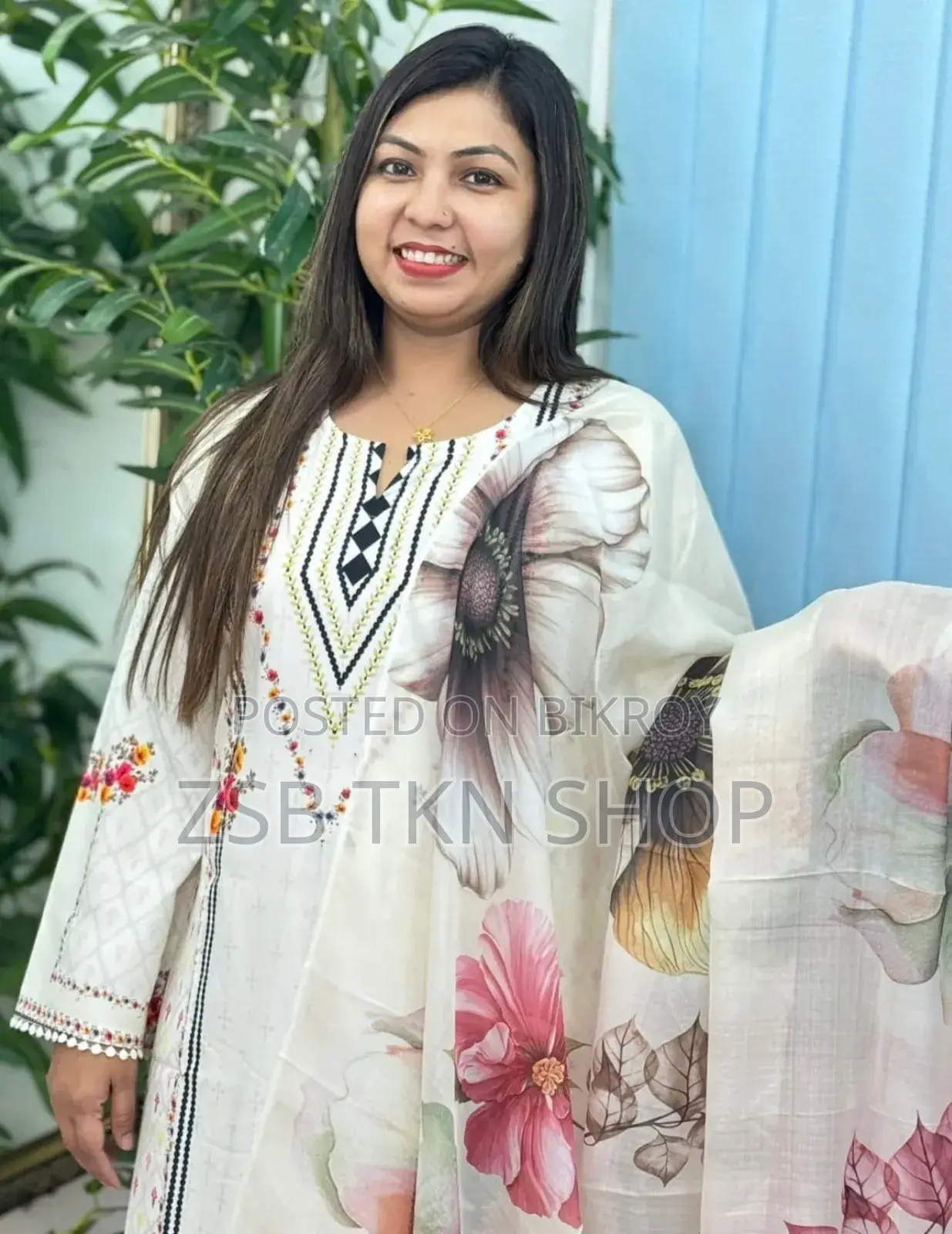 Digital Print Three Piece GJF Fcub Zyv