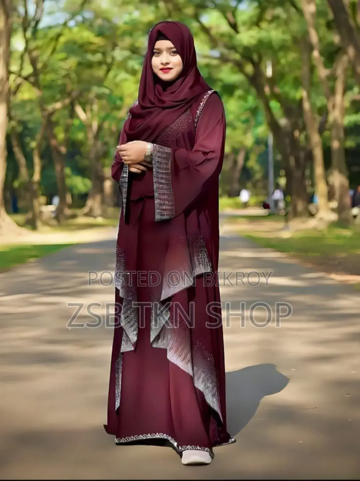প্রিমিয়াম স্টোন বোরকা উইথ হিজাব Gduh DGGH CHVGH