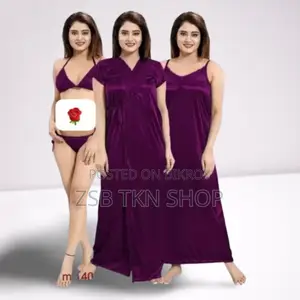 Stylish 4 Part Nighty Dress for Ladies