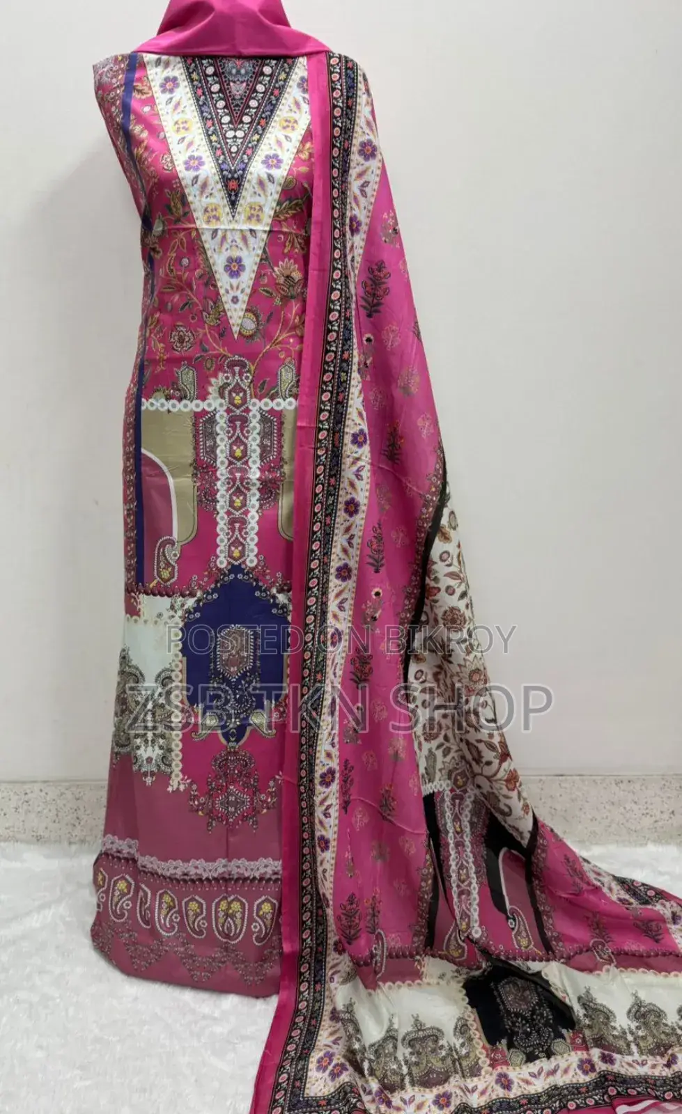 ডিজিটাল প্রিন্ট কটন থ্রি পিস DJCF CHVF JXGG