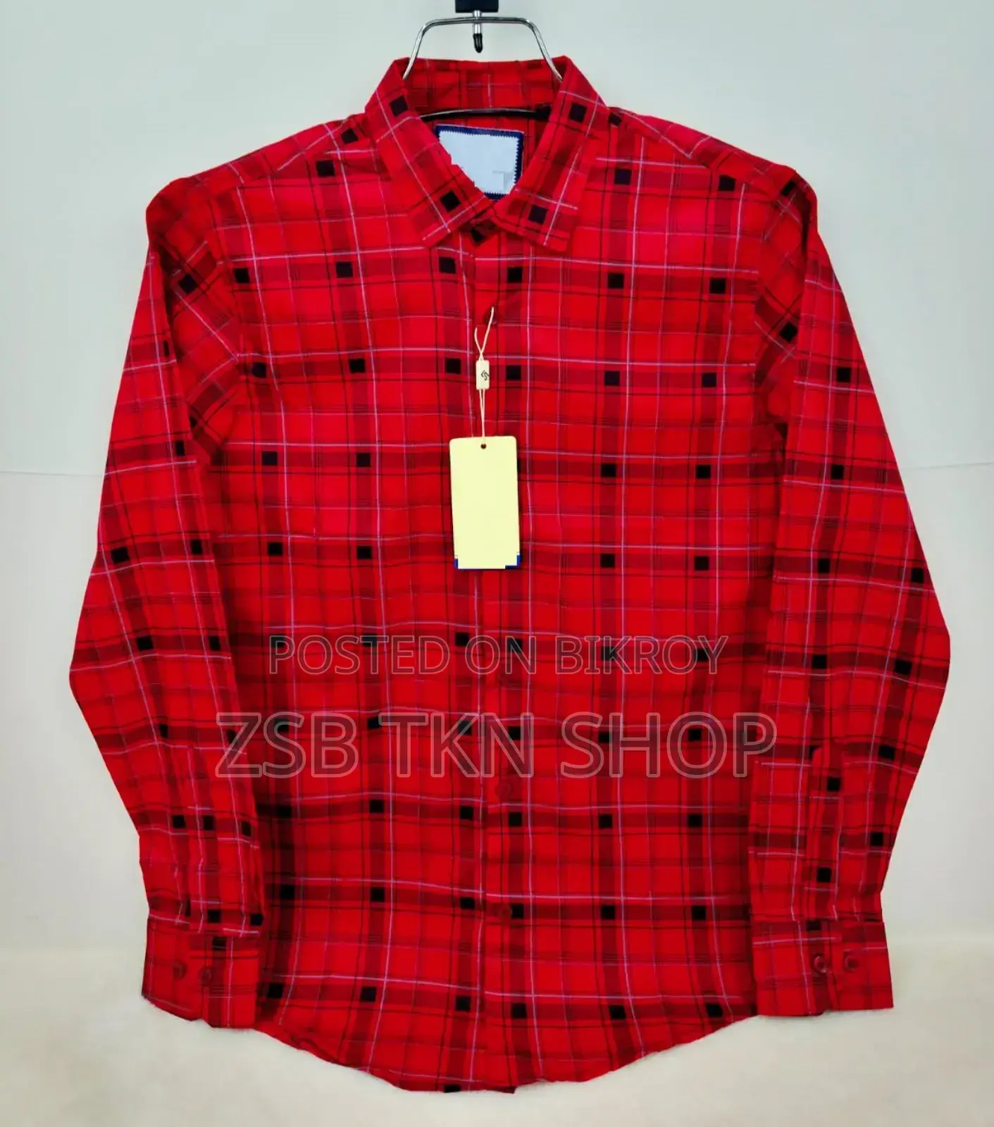 Pure Cotton Full Sleeve Check Shirt TGHG Dhuggg