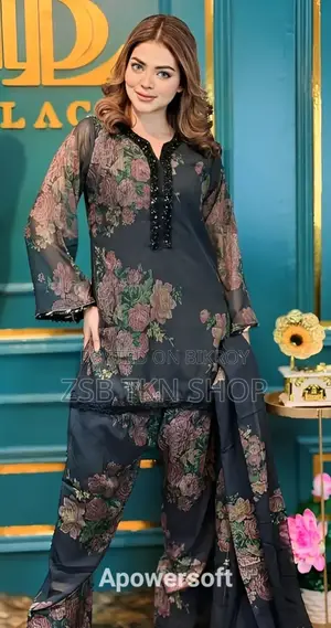 Pakistani Inspired Three Piece Fuff Duvdggc CHFGHFF JJJ