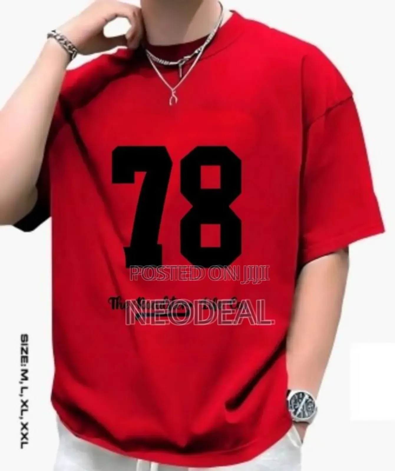 ছেলে জন্য Solid Colour Drop Shoulder T-shirt