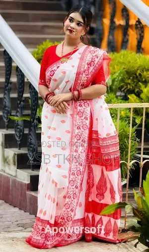 Digital Print Saree With Blouse Piece FJCGB FJCCJB DBVJ