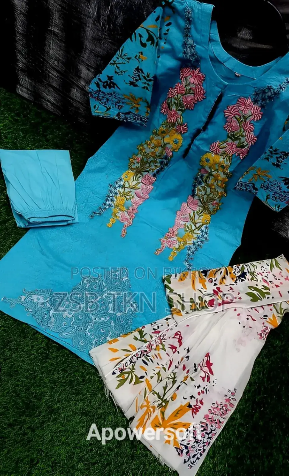 কটন থ্রি পিস ডাক ফিডভিজে এফজিবি