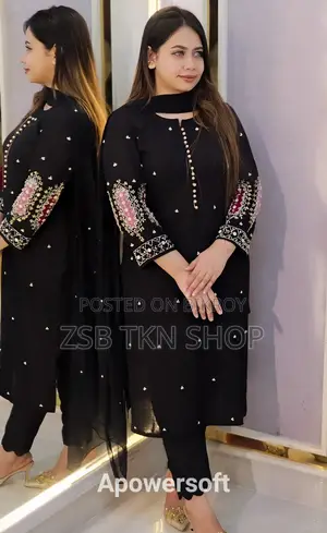 এমব্রয়ডারি থ্রি পিস এক্সএইচওয়াইডি আইএফসিজেজে ইউএফএনএইচএফএইচ