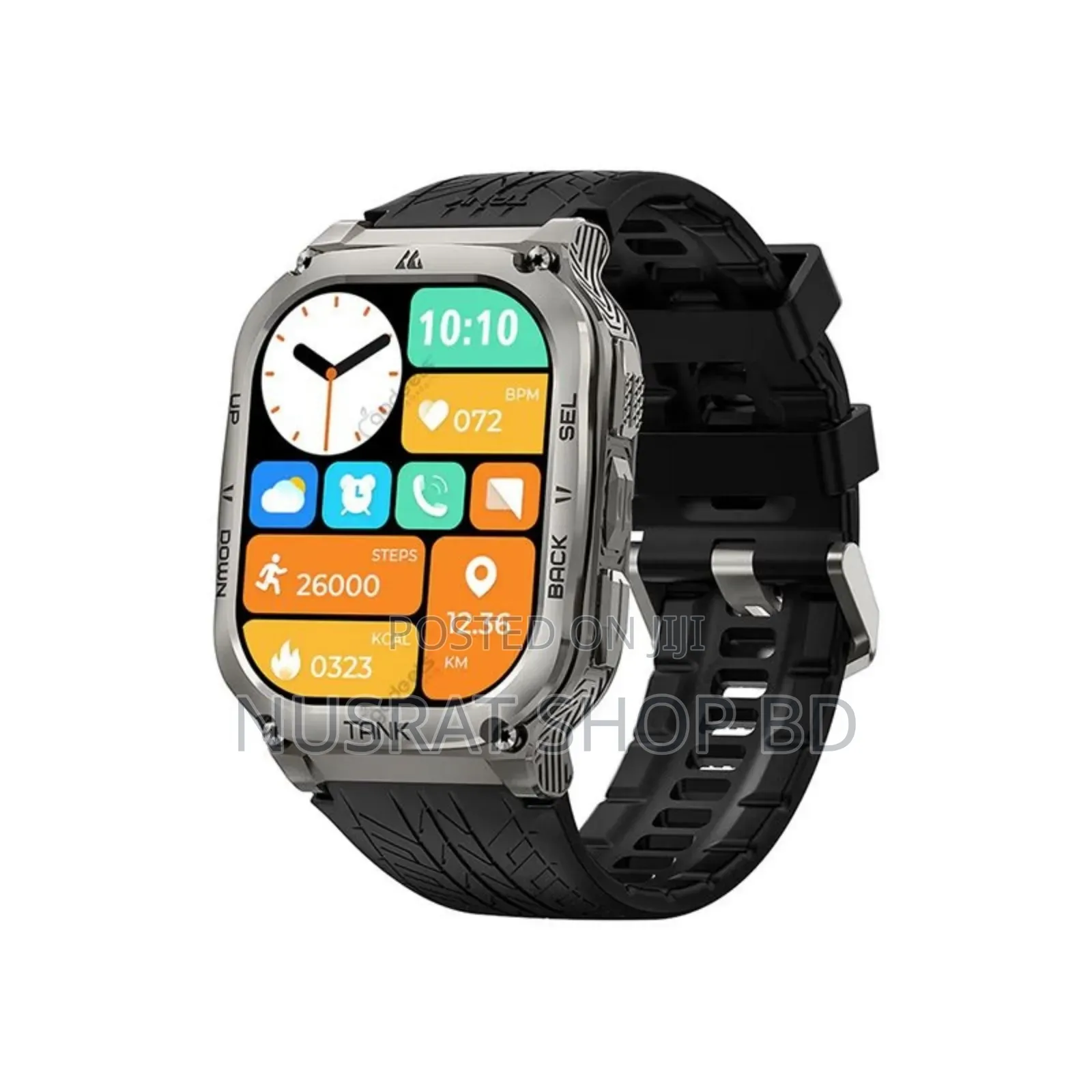 Kospet Tank M3 Ultra 5 ATM IP69K Dive-Proof Smart Watch - Silver 10894