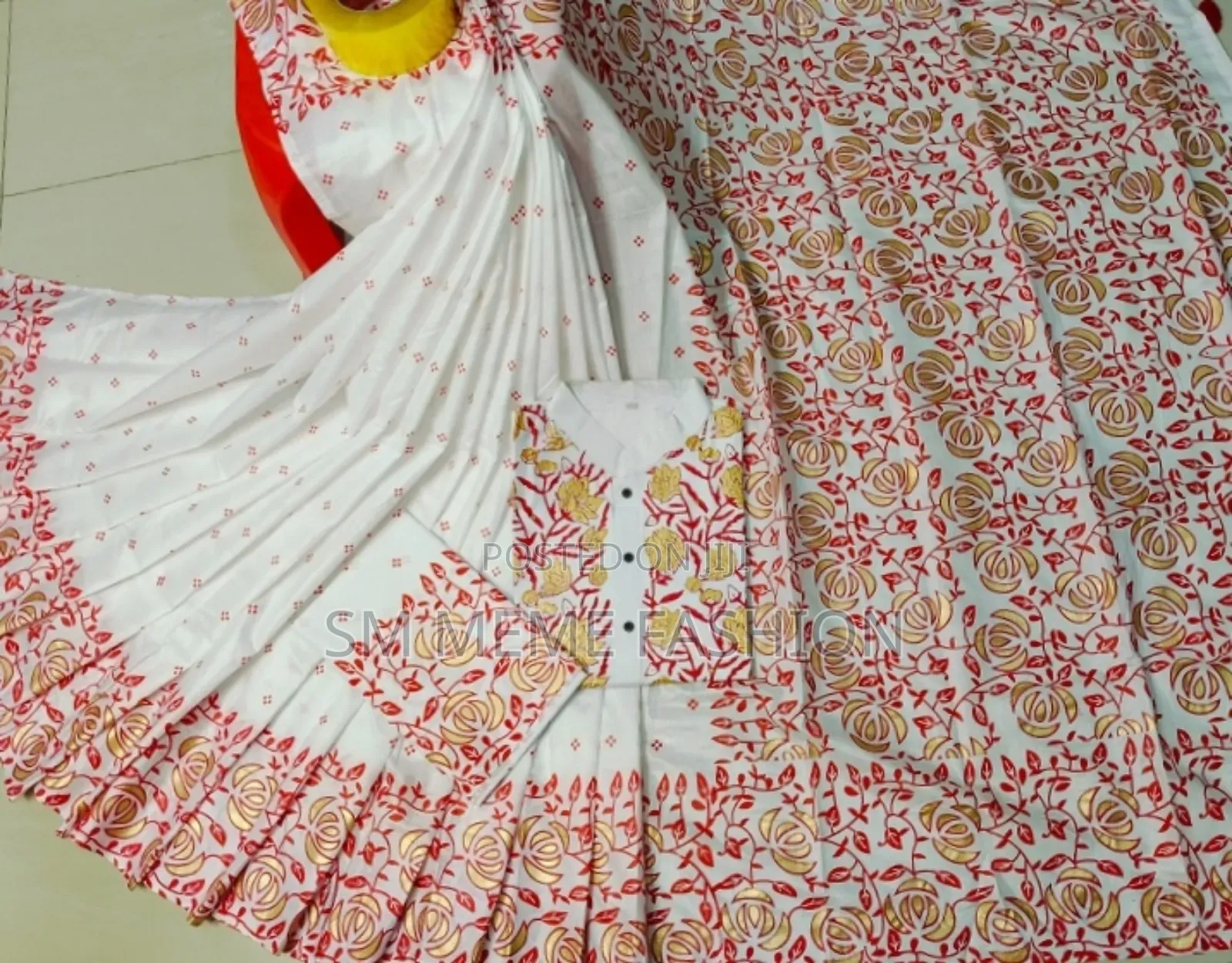 শাড়ি পাঞ্জাবি কাপল সেট উইথ ব্লাউজ