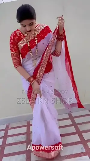 মাখন জর্জেট সিকোয়েন্স ওয়ার্ক শাড়ি