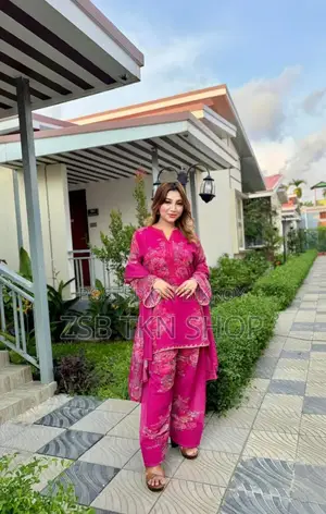White Gold Georgette Three Piece নতুন আপডেট