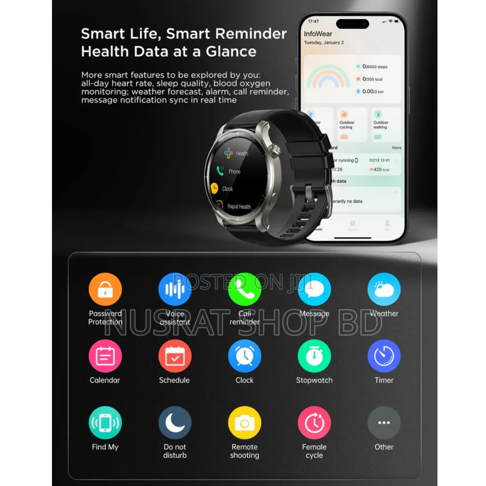 Joyroom Jr-fv1 Venture Series Smart Watch Code : 3192