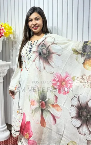 ডিজিটাল প্রিন্ট থ্রি পিস নতুন কালেকশন