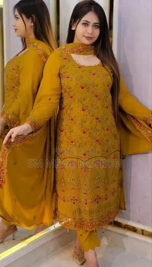 জর্জেট এমব্রয়ডারি ফোর পিস আপডেট কালেকশন