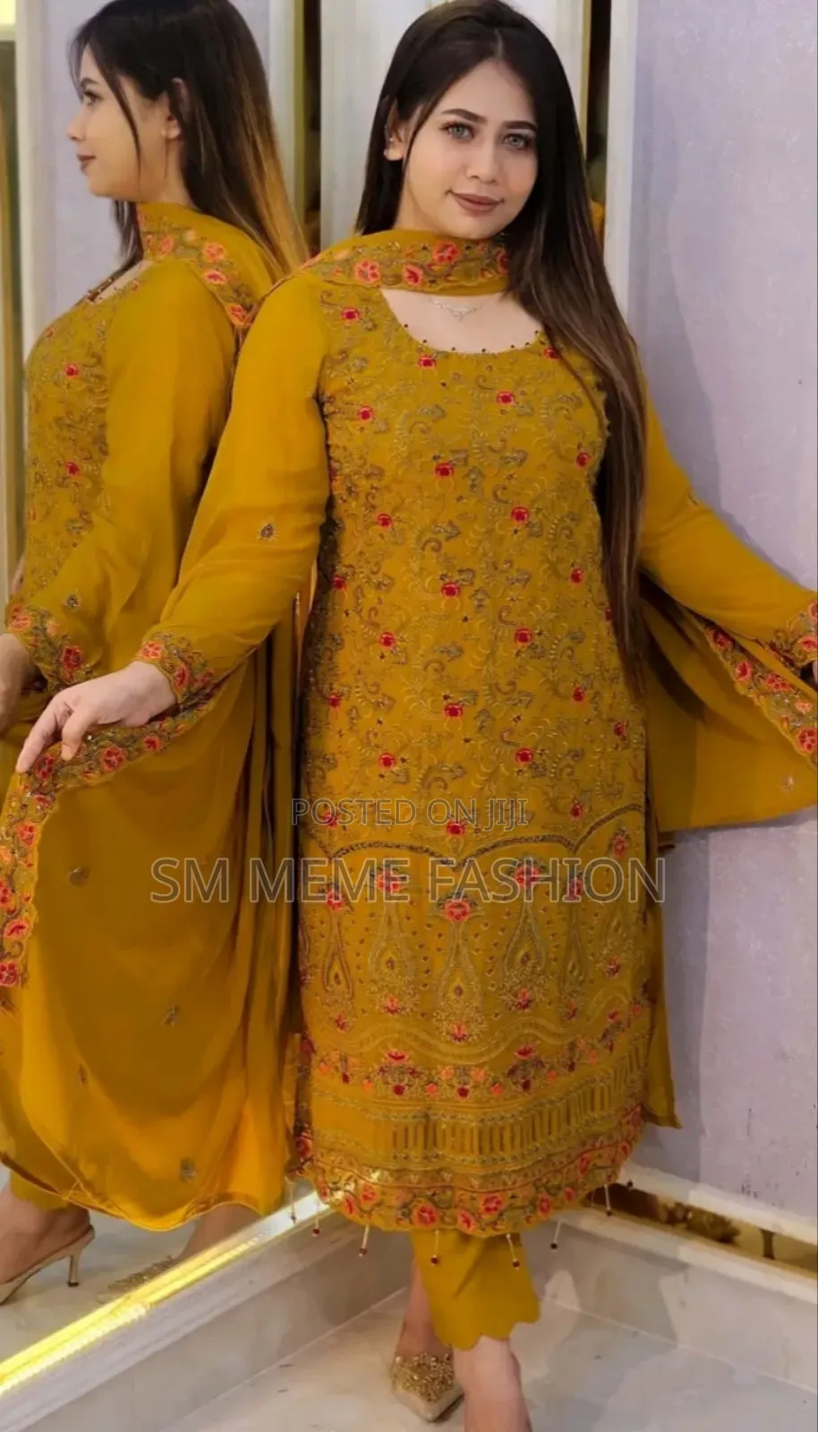 জর্জেট এমব্রয়ডারি ফোর পিস আপডেট কালেকশন