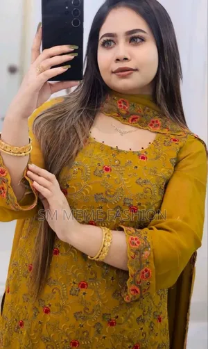 জর্জেট এমব্রয়ডারি ফোর পিস আপডেট কালেকশন