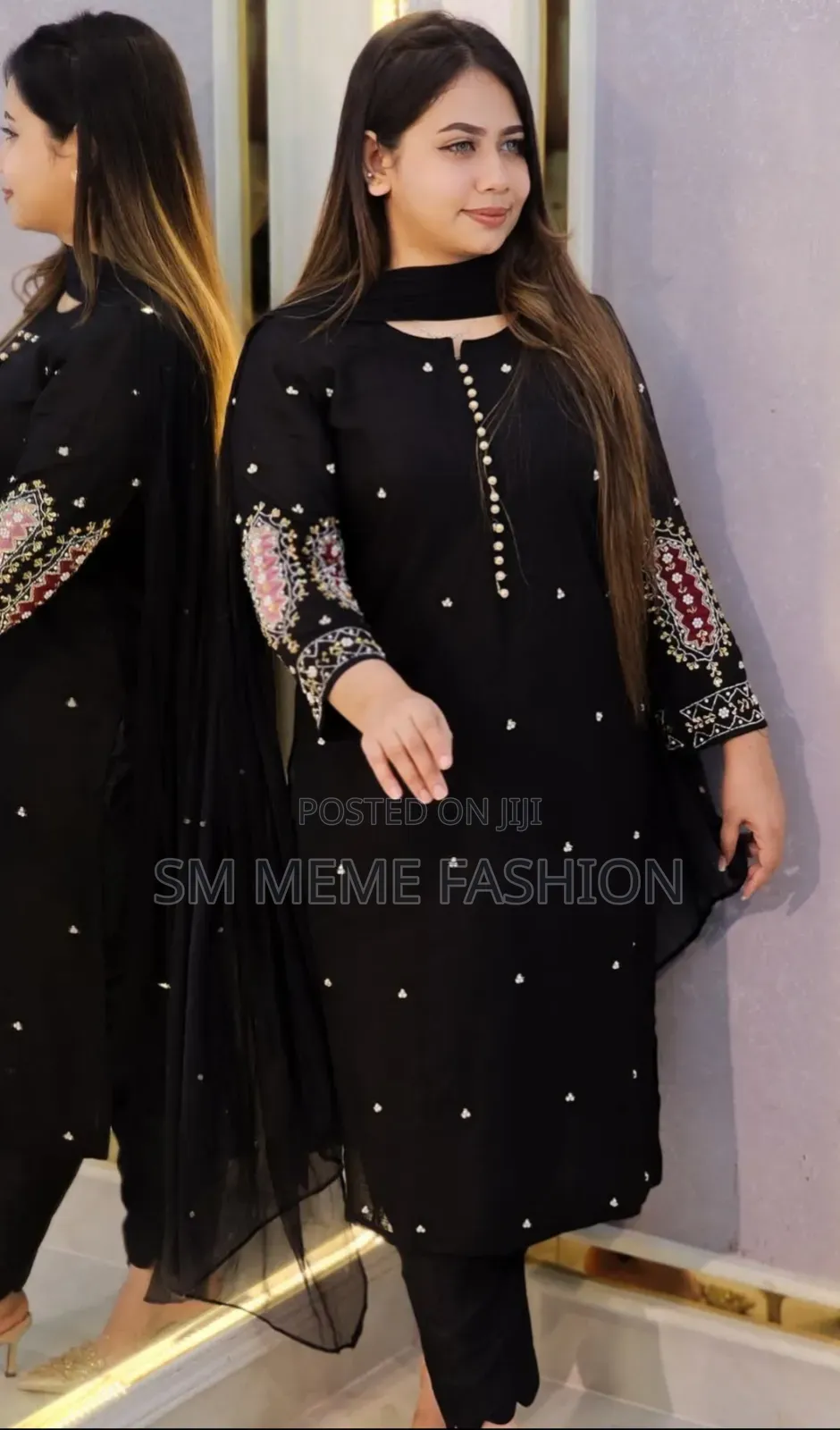 এমব্রয়ডারি থ্রি পিস আপডেট কালেকশন ২০২৫