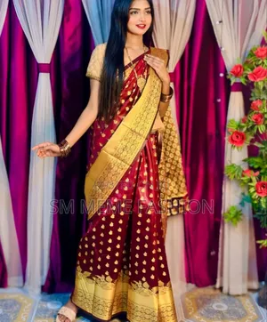 সফট সিল্ক কাতান শাড়ি