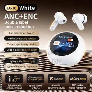 Lx-30 Color Touch Screen Anc+Enc Wireless Earphone – প্রিমিয়াম ডিজাইন