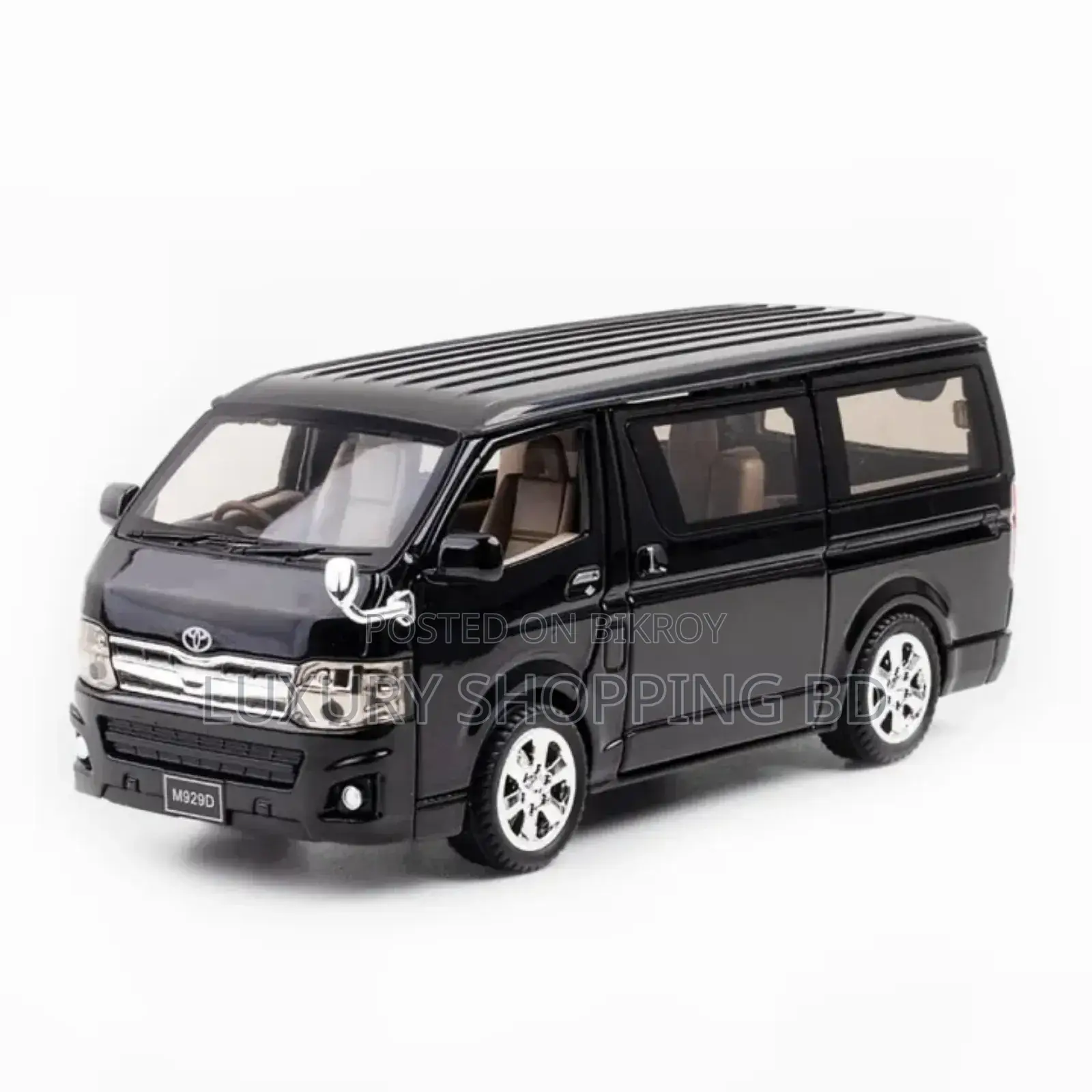Toyota Hiace Van Alloy Metal Model Car Sound Light Toys