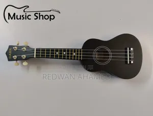 Black Premium Ukulele With Bag, Picks, Belt.