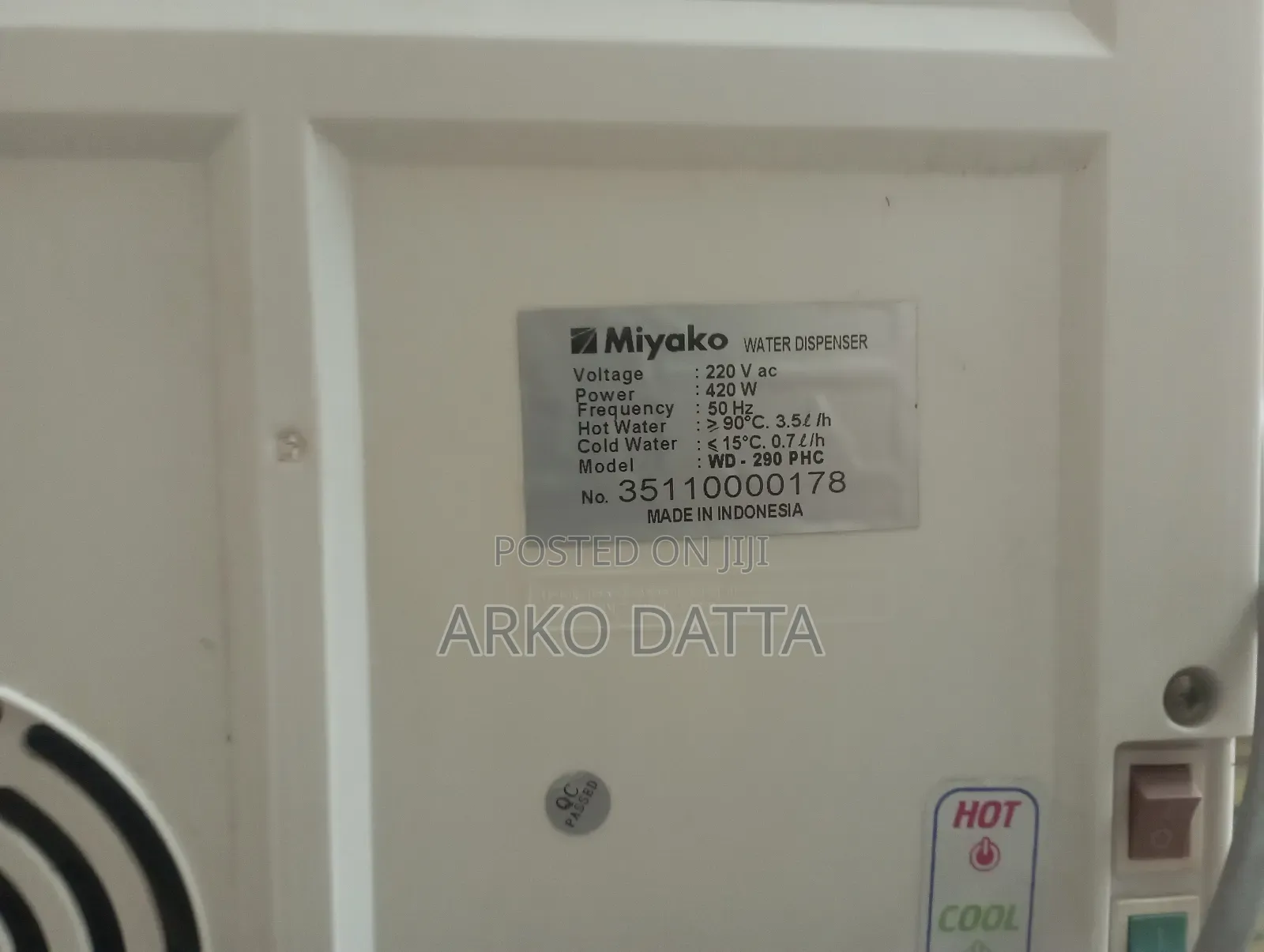 Water Dispenser Wd-290 Hc