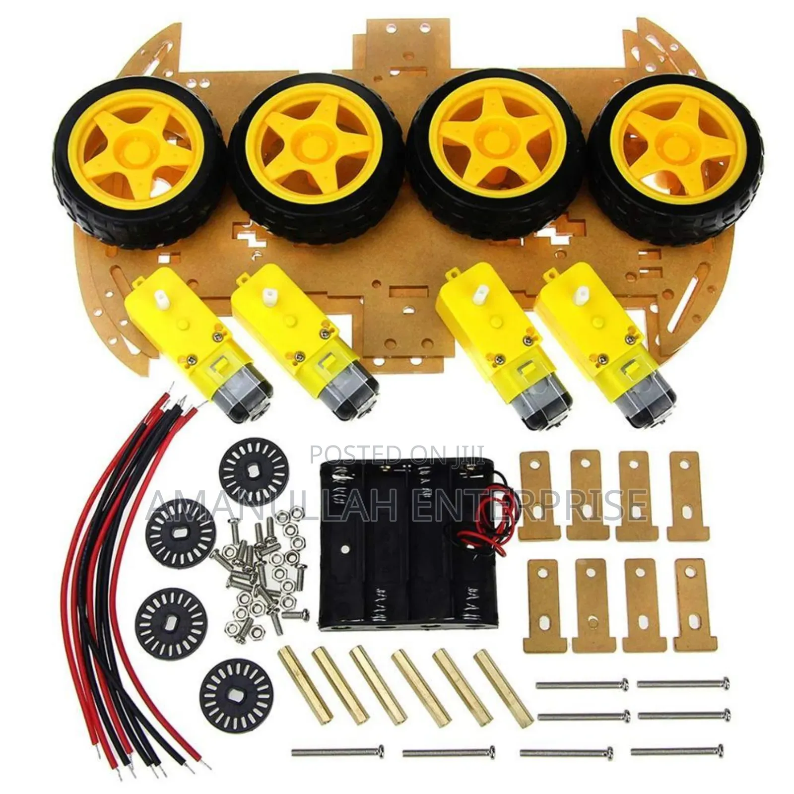 4wd Smart Robot Car Chassis Kit, Which Is a Kit for Building a Car.