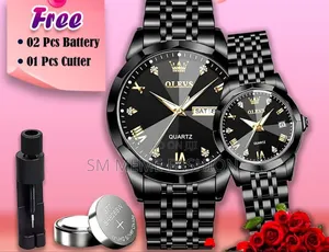 Olevs Couple Watch Set (City Lock)