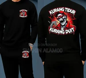 Long Sleeve Drop Shoulder Tshirt and Trouser Set