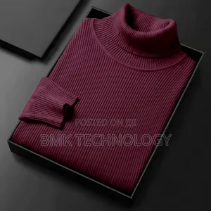Premium Ribbed Turtleneck Sweater – Grey | Winter Collection