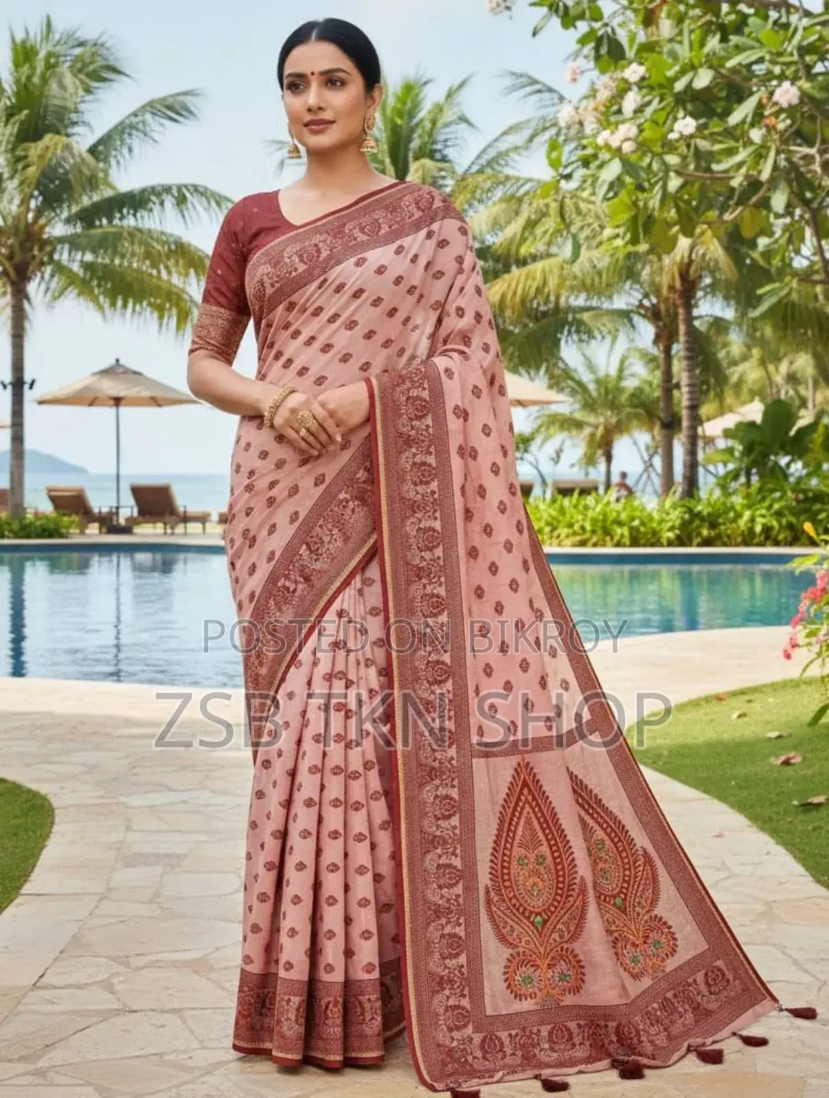 Premium Silk Boutique Skin Print Saree New Update Collection