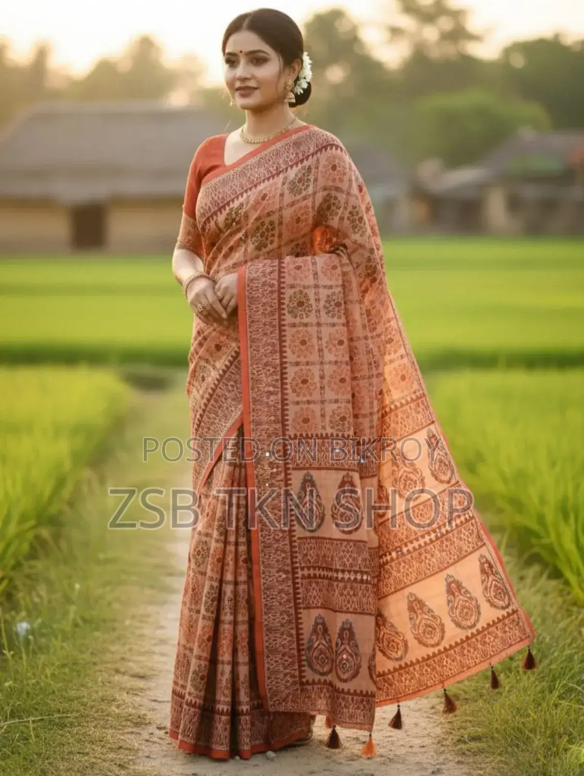 Premium Silk Boutique Skin Print Saree New Update Collection