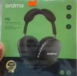 Oraimo I 12 Wireless Headphone - Black
