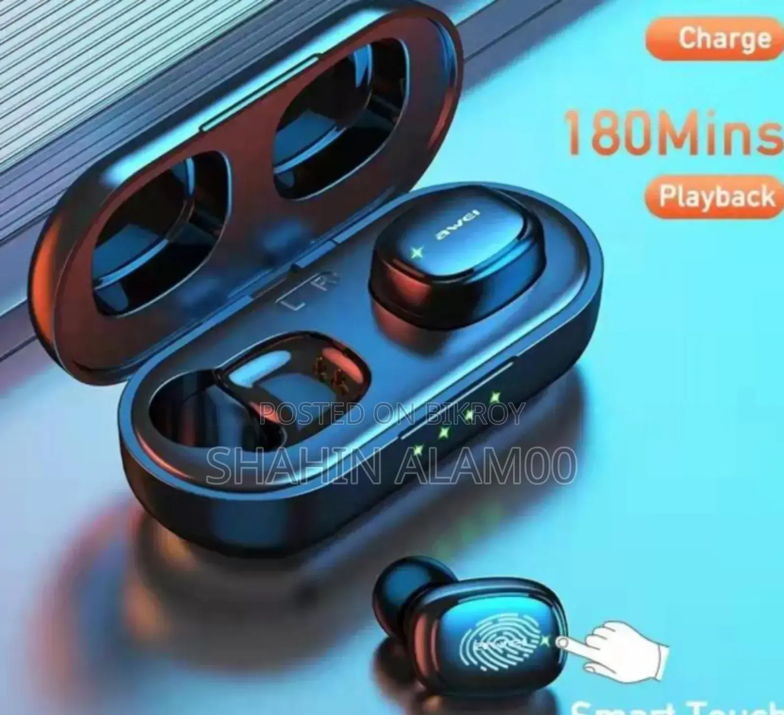 Awei T13 Pro TWS Waterproof Touch Sports Earbuds