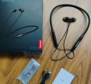Lenovo He05x ব্লুটুথ ৫.০ ম্যাগনেটিক নেকব্যান্ড স্পোর্টস ইয়ারফোন