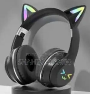 Ap-Techwireless Led Bluetooth Cat Ear Headphones