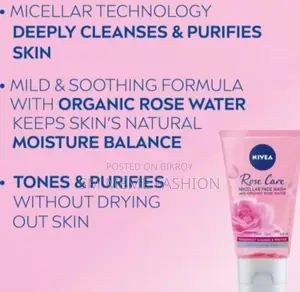 Nivea Micellair Rose Micellar Water Face Wash Gel (150ml)