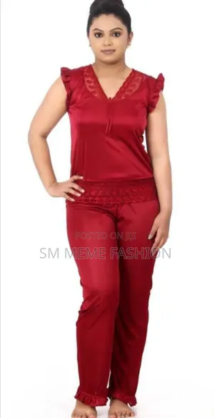 Women's Satin Night Suit Set (Top and Pajama)