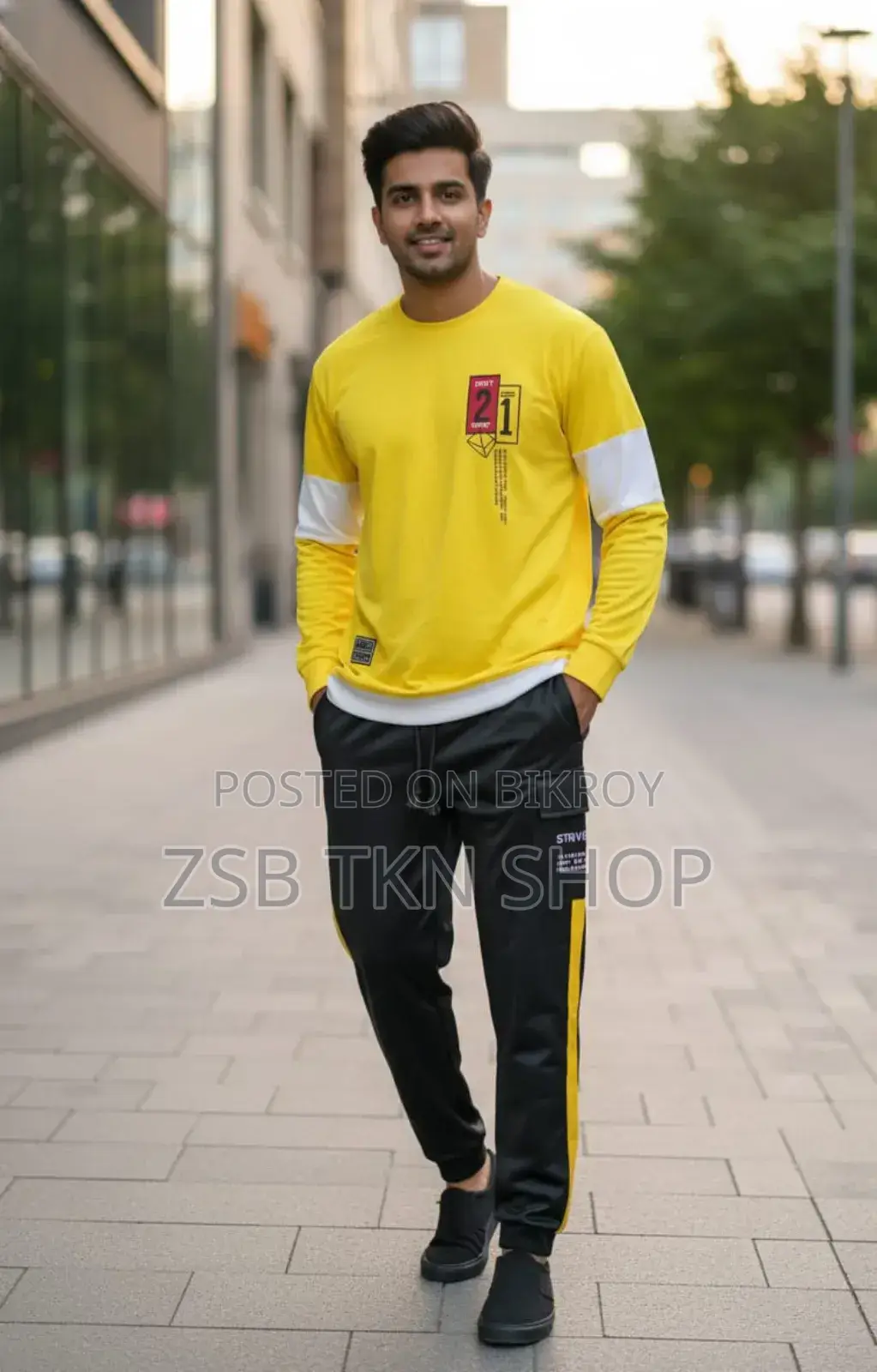 ফুল হাতা গেঞ্জি এবং ট্রাউজার সেট